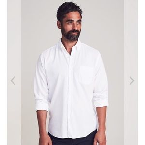 Faherty Brand stretch oxford XL - white